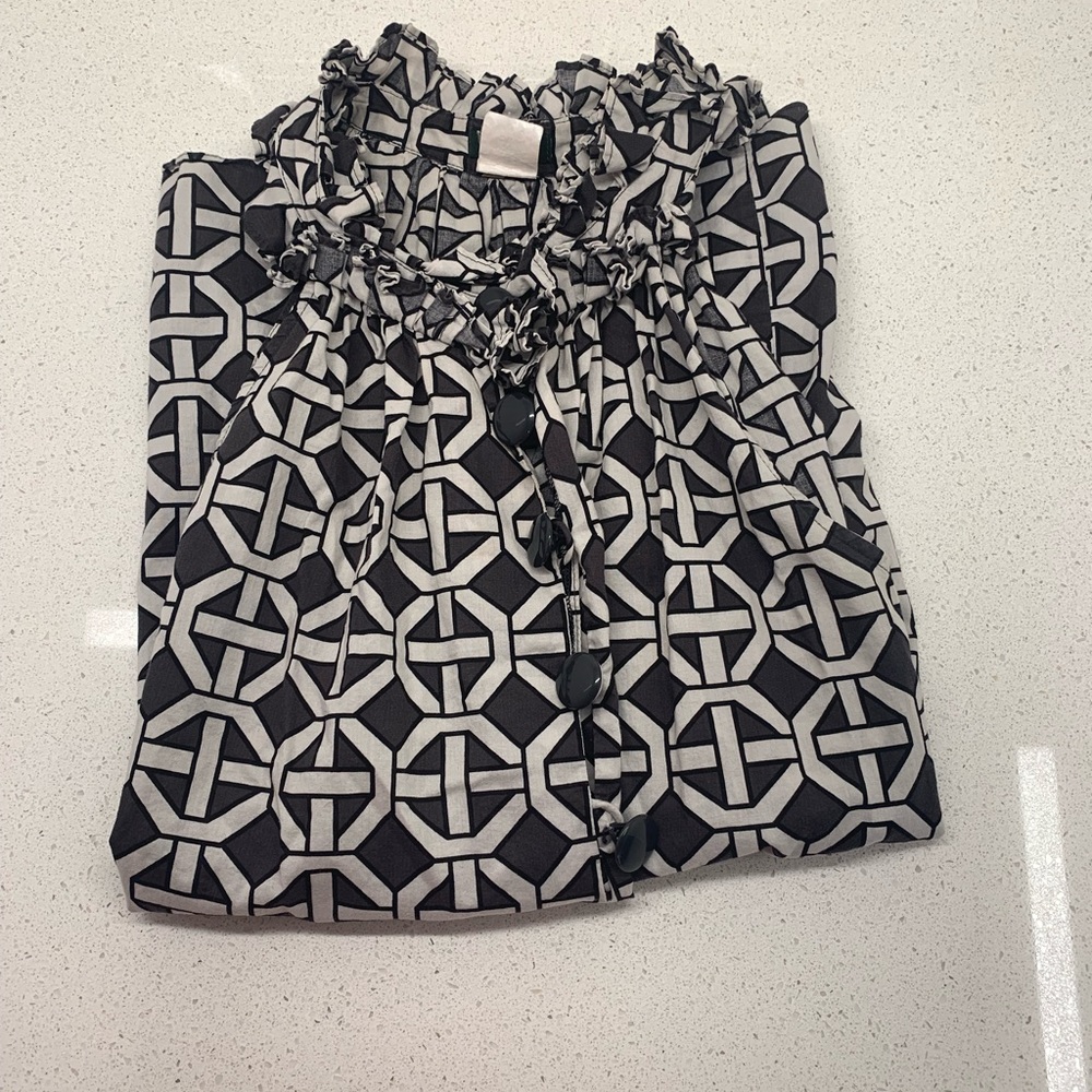 SOLD J.Crew Ruffle Collar Blouse